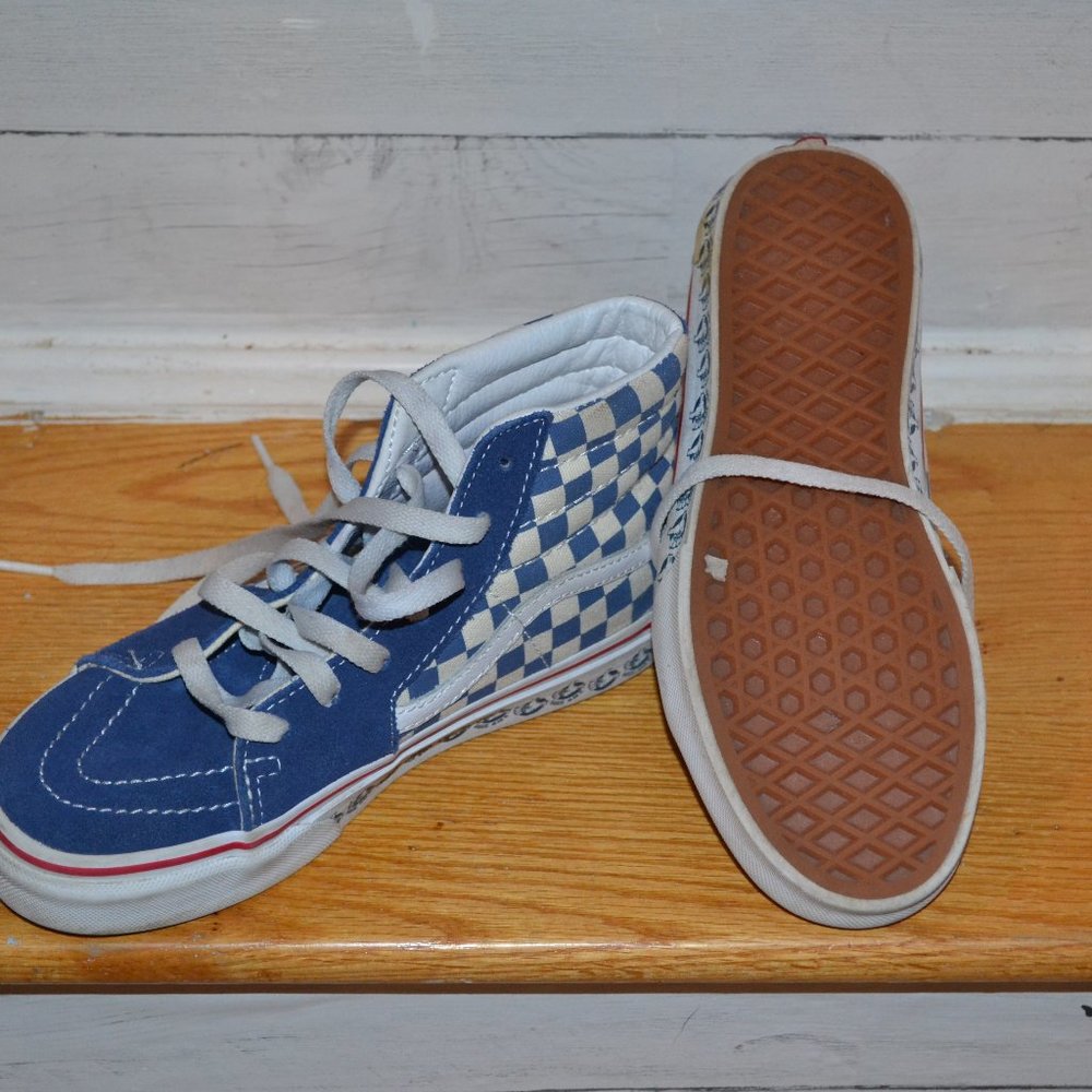 High Top Checkered Vans